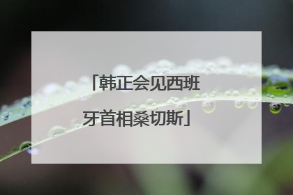 韩正会见西班牙首相桑切斯