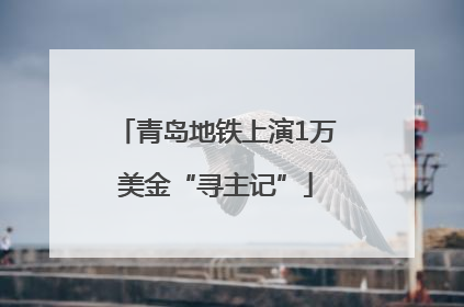 青岛地铁上演1万美金“寻主记”