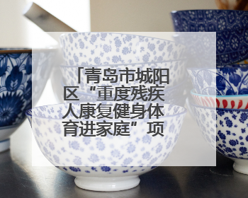 青岛市城阳区“重度残疾人康复健身体育进家庭”项目正式启动