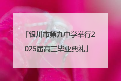 银川市第九中学举行2025届高三毕业典礼