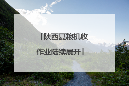 陕西夏粮机收作业陆续展开