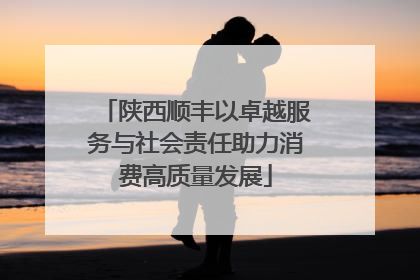陕西顺丰以卓越服务与社会责任助力消费高质量发展