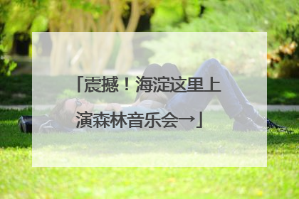 震撼！海淀这里上演森林音乐会→