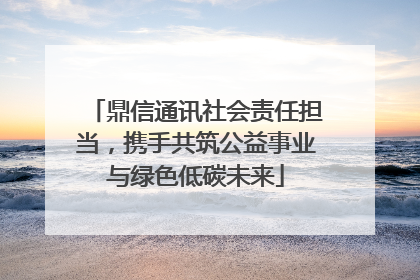 鼎信通讯社会责任担当，携手共筑公益事业与绿色低碳未来