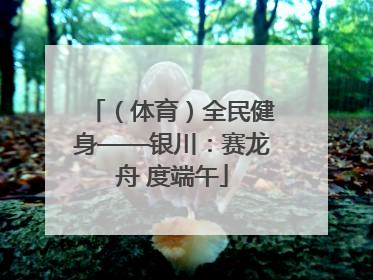 （体育）全民健身——银川：赛龙舟 度端午