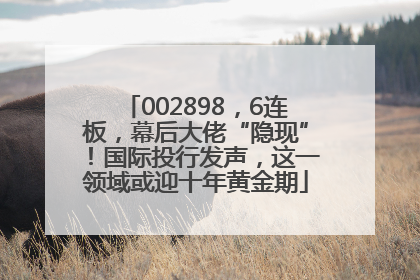 002898，6连板，幕后大佬“隐现”！国际投行发声，这一领域或迎十年黄金期