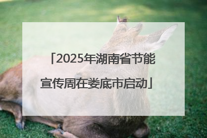 2025年湖南省节能宣传周在娄底市启动