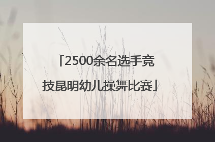 2500余名选手竞技昆明幼儿操舞比赛