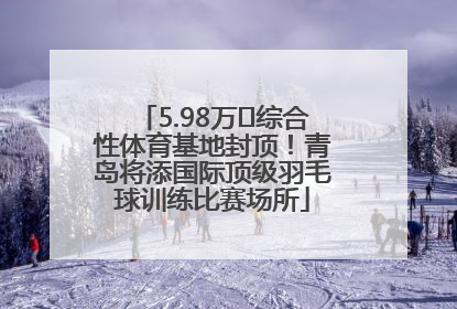 5.98万㎡综合性体育基地封顶！青岛将添国际顶级羽毛球训练比赛场所
