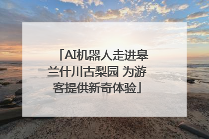 AI机器人走进皋兰什川古梨园 为游客提供新奇体验